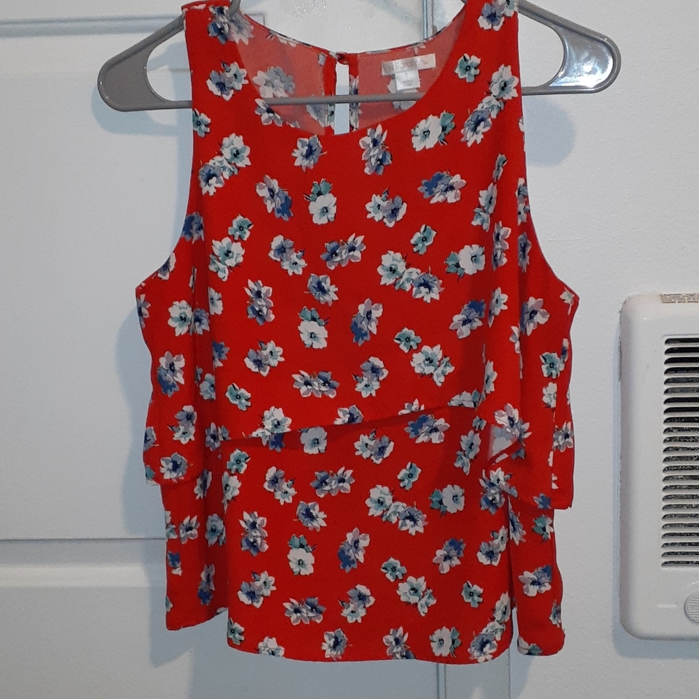 Floral tank top blouse